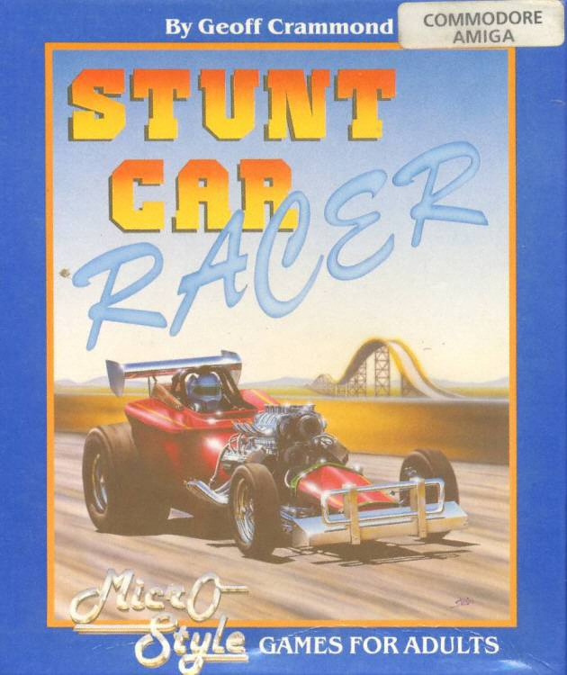 Stunt Car Racer box art for Amiga